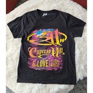 311 & Cypress Hill & G.Love Unity Tour 2013 Black Concert Shirt Graphic Tee SZ S
